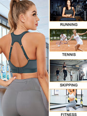 Cut Out Wireless Sports Bra Comfy & Breathable Workout Bra