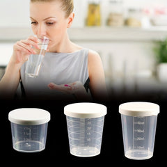 20 30 50ml Graduated Cup With Lid Clear Mixing Cups Measuring Cup