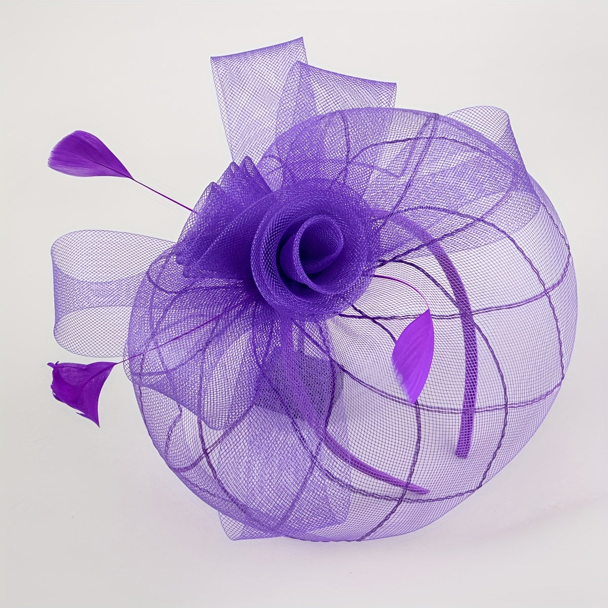 Girls Mesh Flowers Hair Hoop Headwear Hair Accessories Head Jewelry