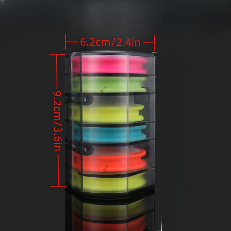 6 axis Fishing Silicone Main Line Box Fish Coil Main Line Box