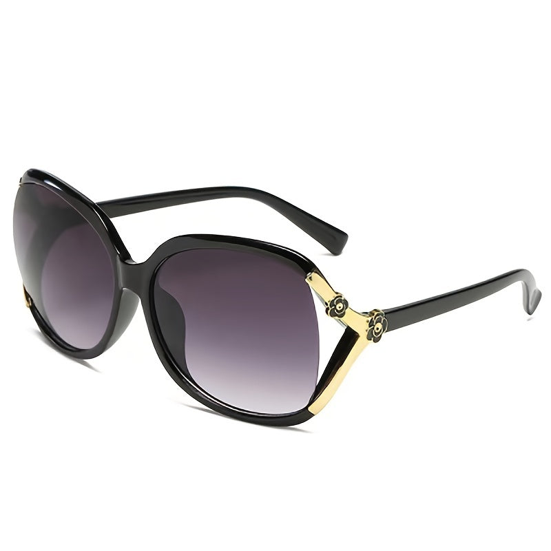 Camellia Flower Sunglasses Large Gradient UV400 Sun Shades