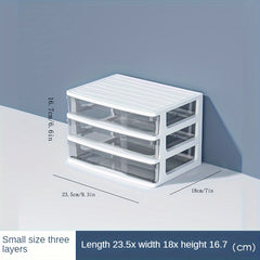 Cosmetics Sundries Transparent Drawer Organizer Desktop Storage Box