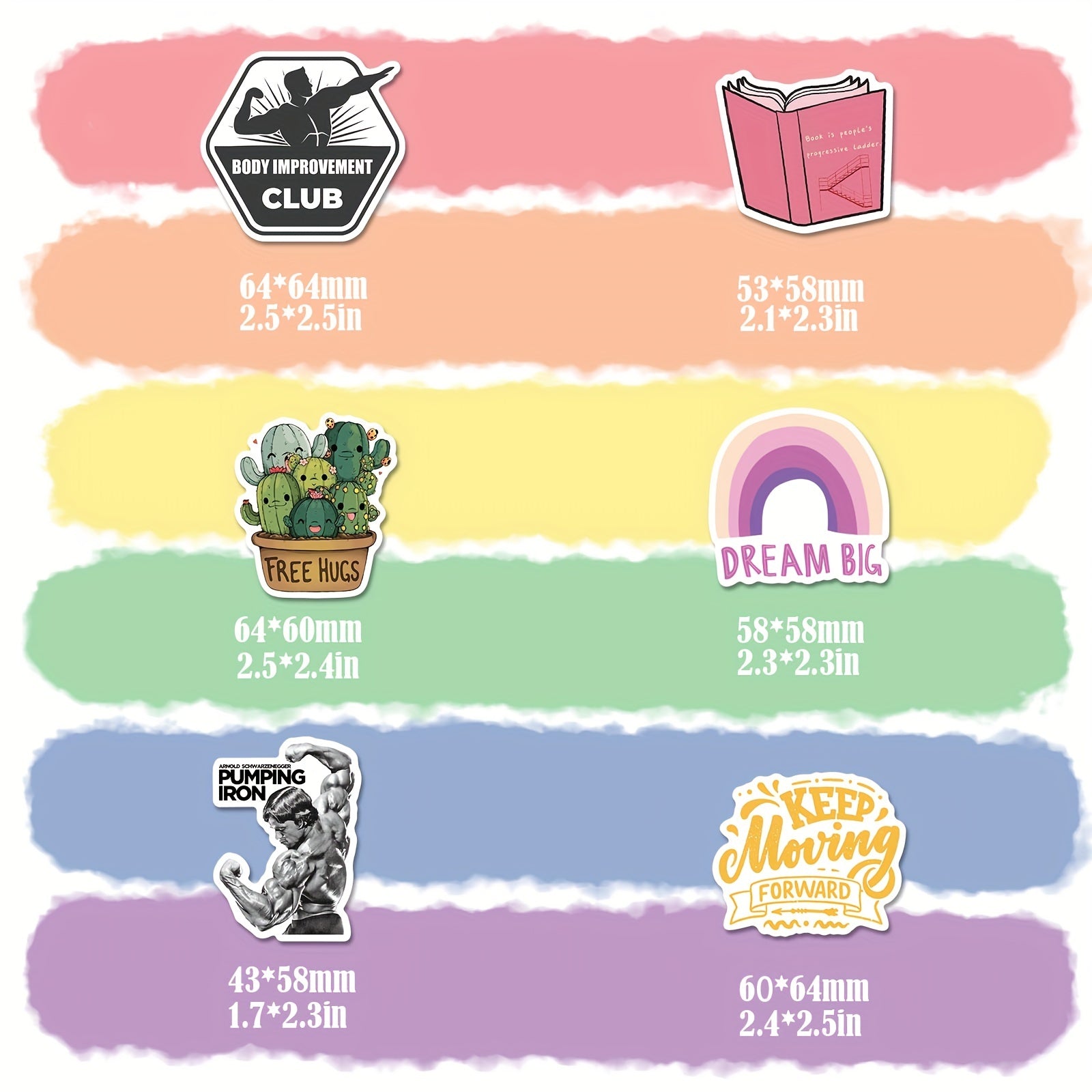 200pcs Fitness Gym Workout Stickers for Planners & Journals Girls Teens
