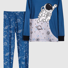 Boys Astronaut 2 pcs Pajamas Set Long Sleeve Top & Pants
