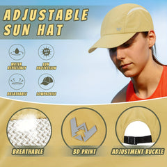 Quick Drying Running Baseball Cap Outdoor Mesh Breathable Sports Sun Hat
