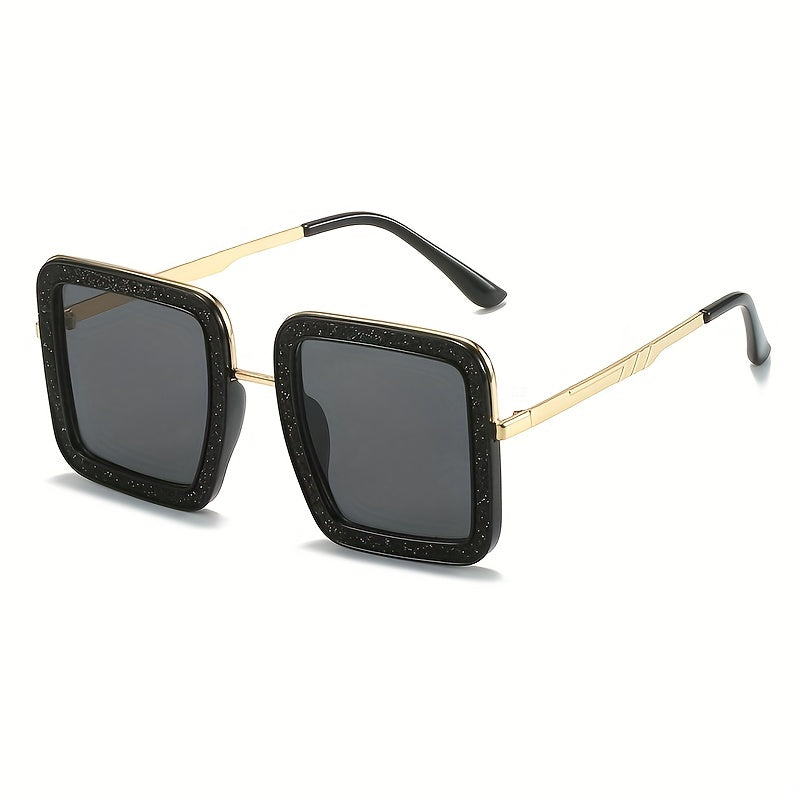 Stylish Square Sunglasses Women Vintage Oversized UV400 Eyewear