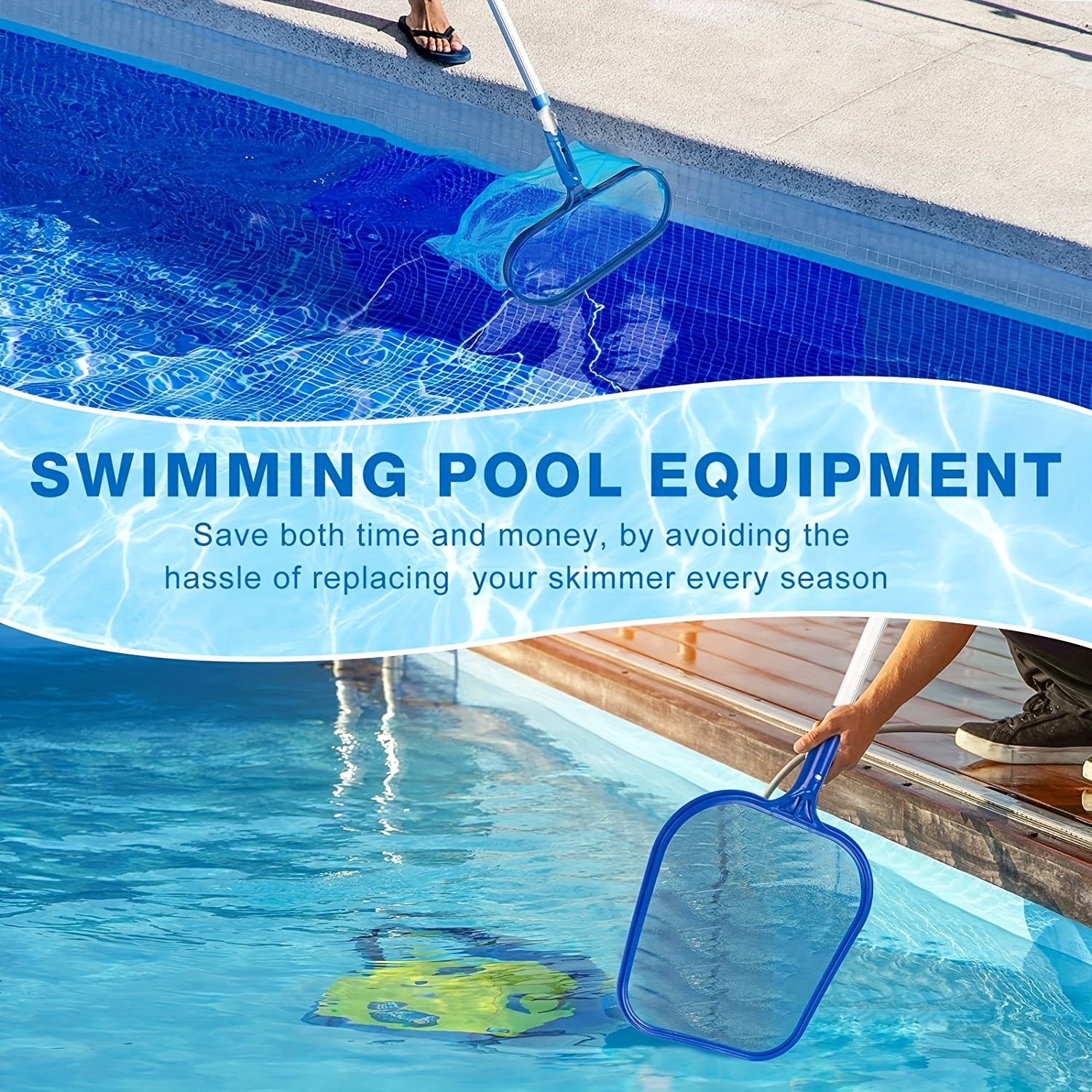 Swimming Pool Skimmer Net - T Shaped & Y Shaped Pool Nets