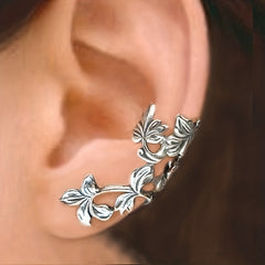 Retro Hollow Flower & Leaf Ear Cuffs Earrings for Girls