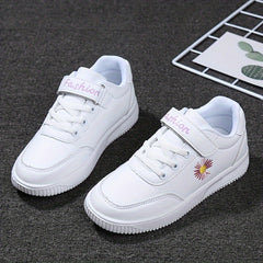 Girl's Flower Pattern Skate Shoes Non Slip Casual Sneakers