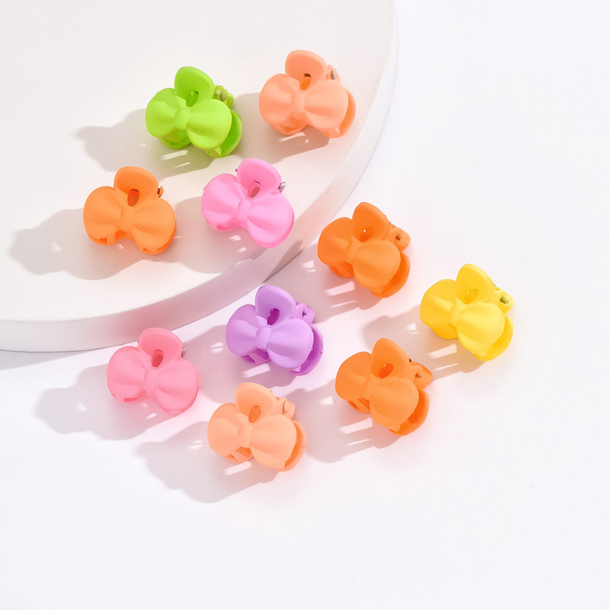 10pcs Random Small Hair Clip Star Bowknot Headwear Girls Hair Accessories