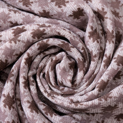 Dark Khaki Print Scarf Winter Warm Scarf For Women