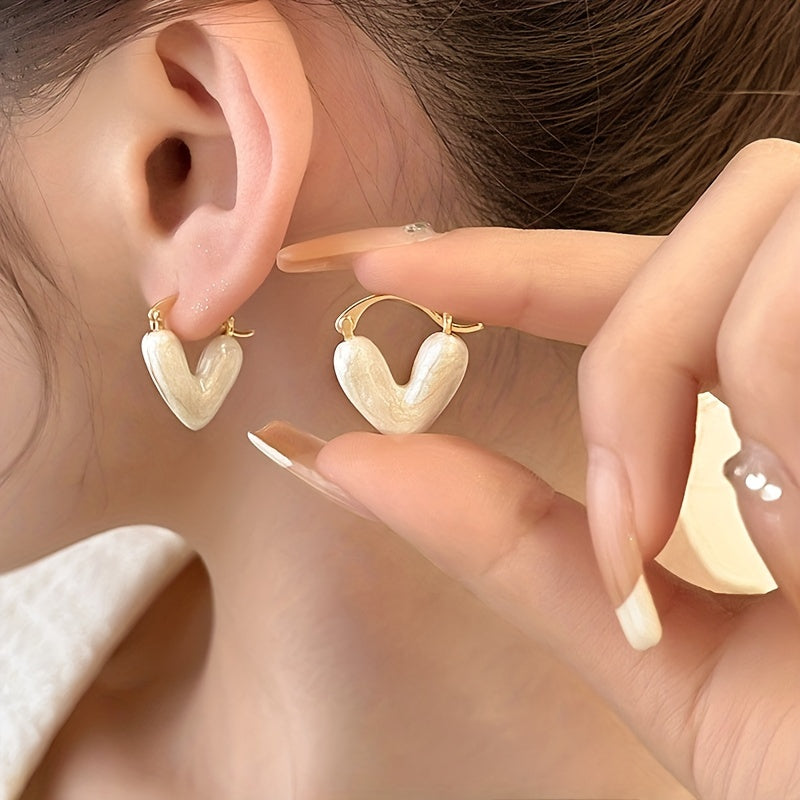 Heart Shaped Earrings Decorative Accessories Gift For Girls