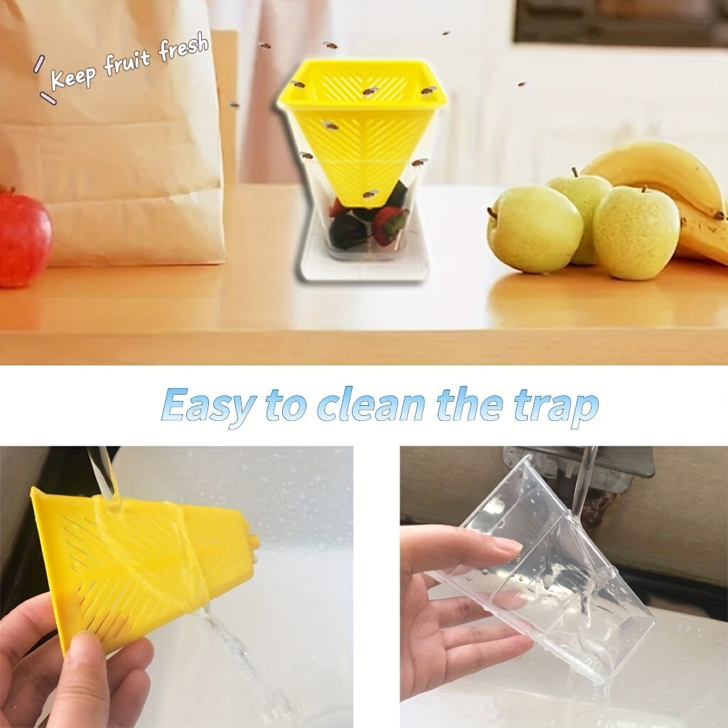 Reusable Fruit Fly Catcher for Home Kitchen Bug Control