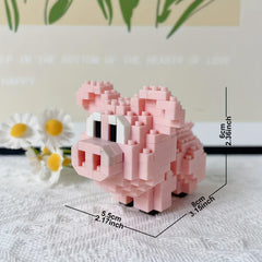 Cute Piggy Duck 3D Building Block Model Puzzle Gift