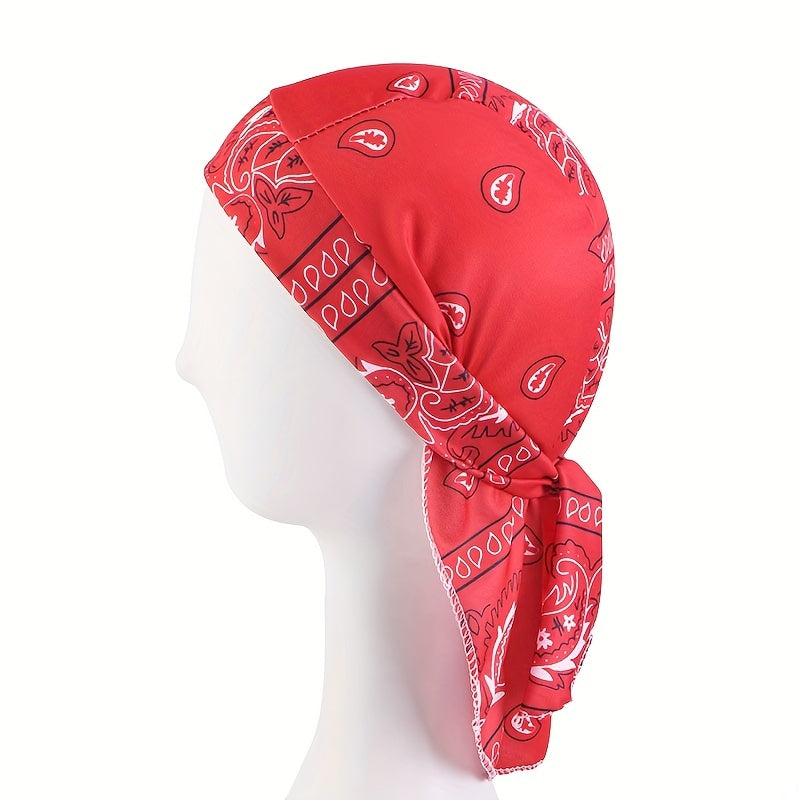 Men's Paisley Durag Print Bandana Unisex Head Scarf