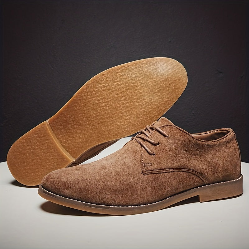 Men's Lace Up Derby Shoes Retro Style for Wedding Party Business