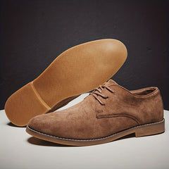 Men's Lace Up Derby Shoes Retro Style for Wedding Party Business