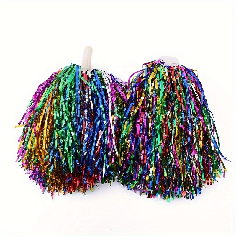 Colorful Sequin Cheering Poms Handheld Props