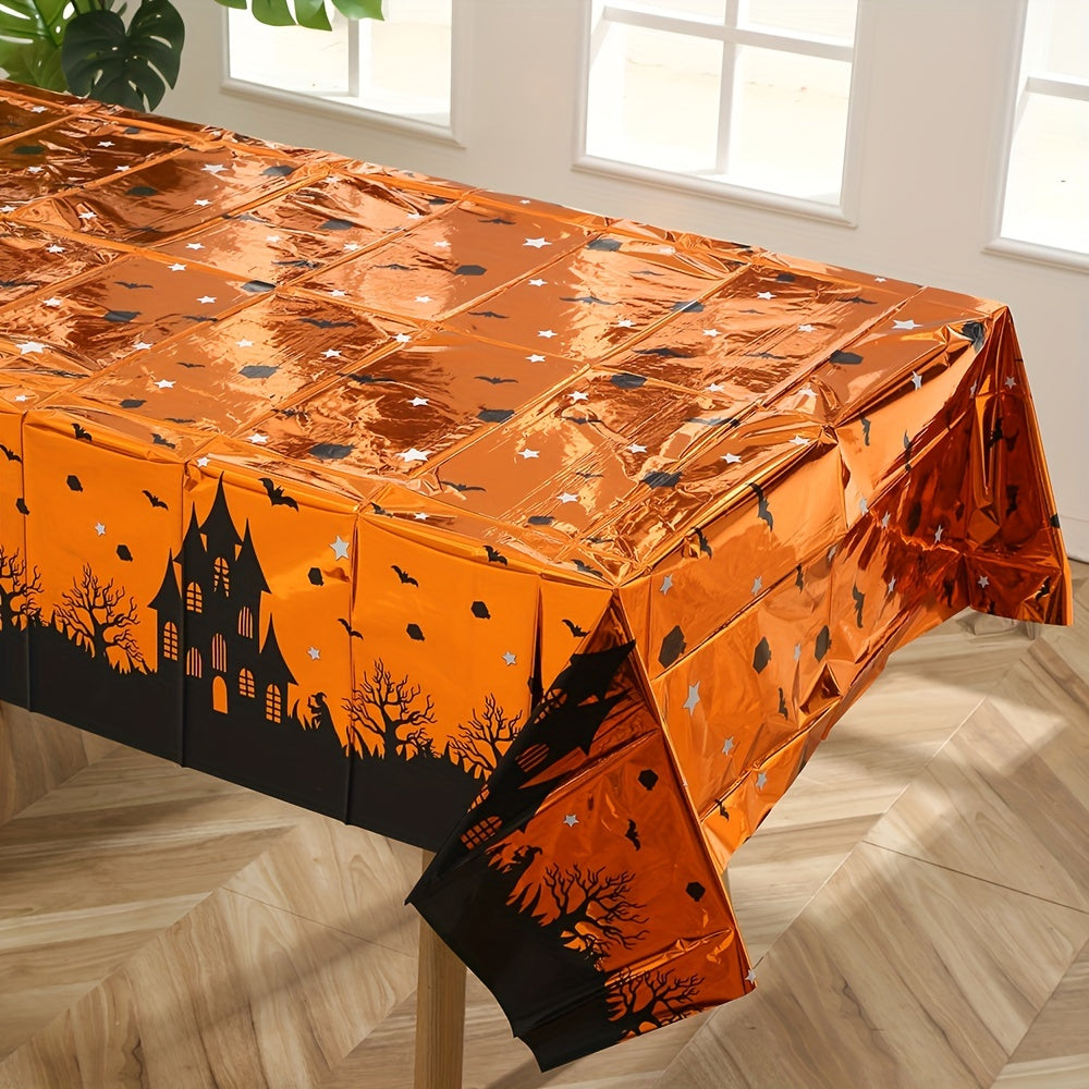 Halloween Theme Party PE Tablecloth Disposable Rectangular Tablecloth