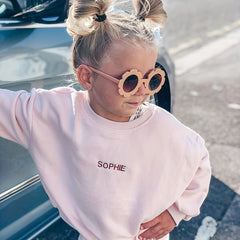 Y2K Flower Shape Sunglasses for Girls, Outdoor Sun Protection Party