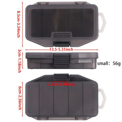 Thicken 5 Grids Fishing Tackle Storage Box Plastic Bait Organized Case