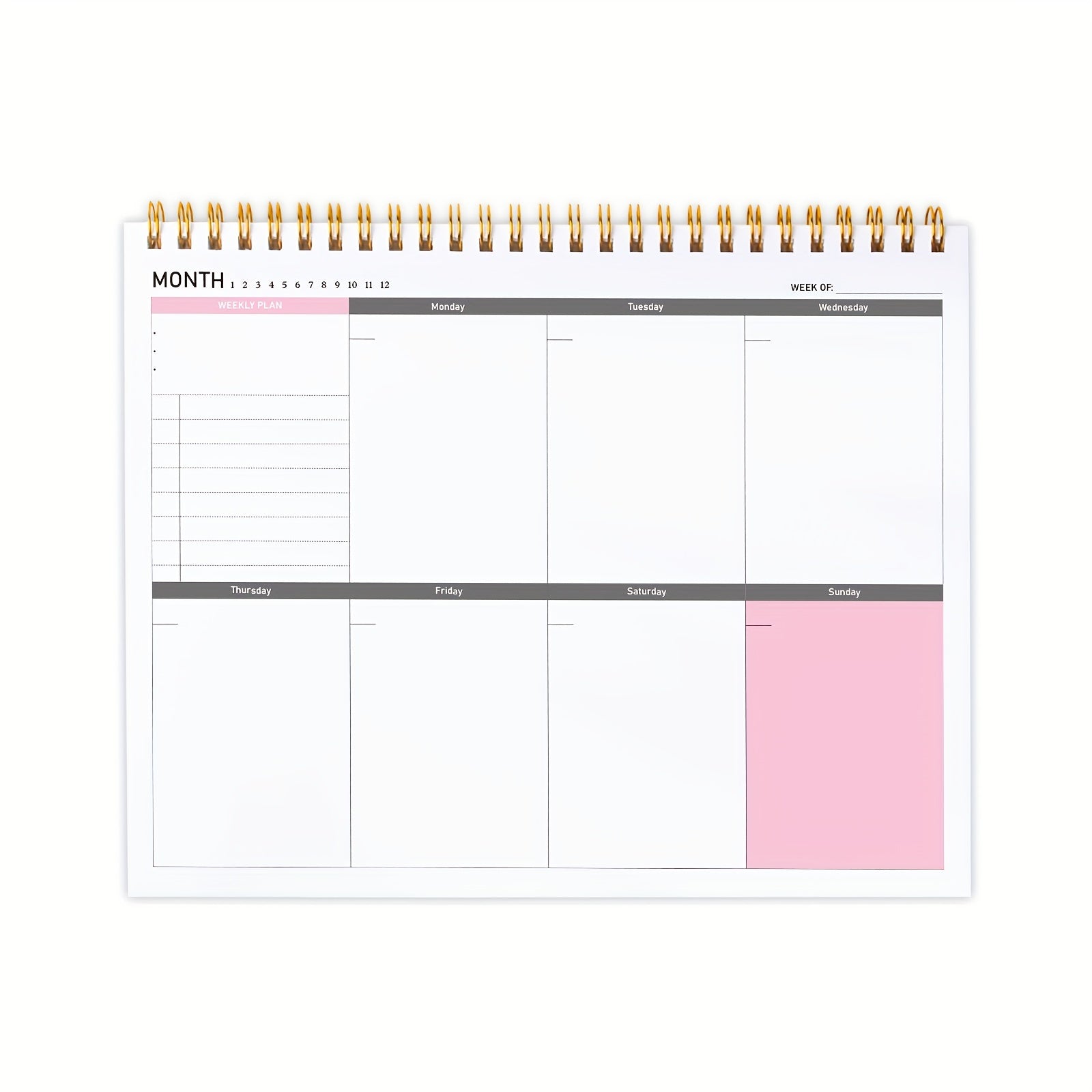 Trees Weekly Planner Notepad 7-9.5 Inches