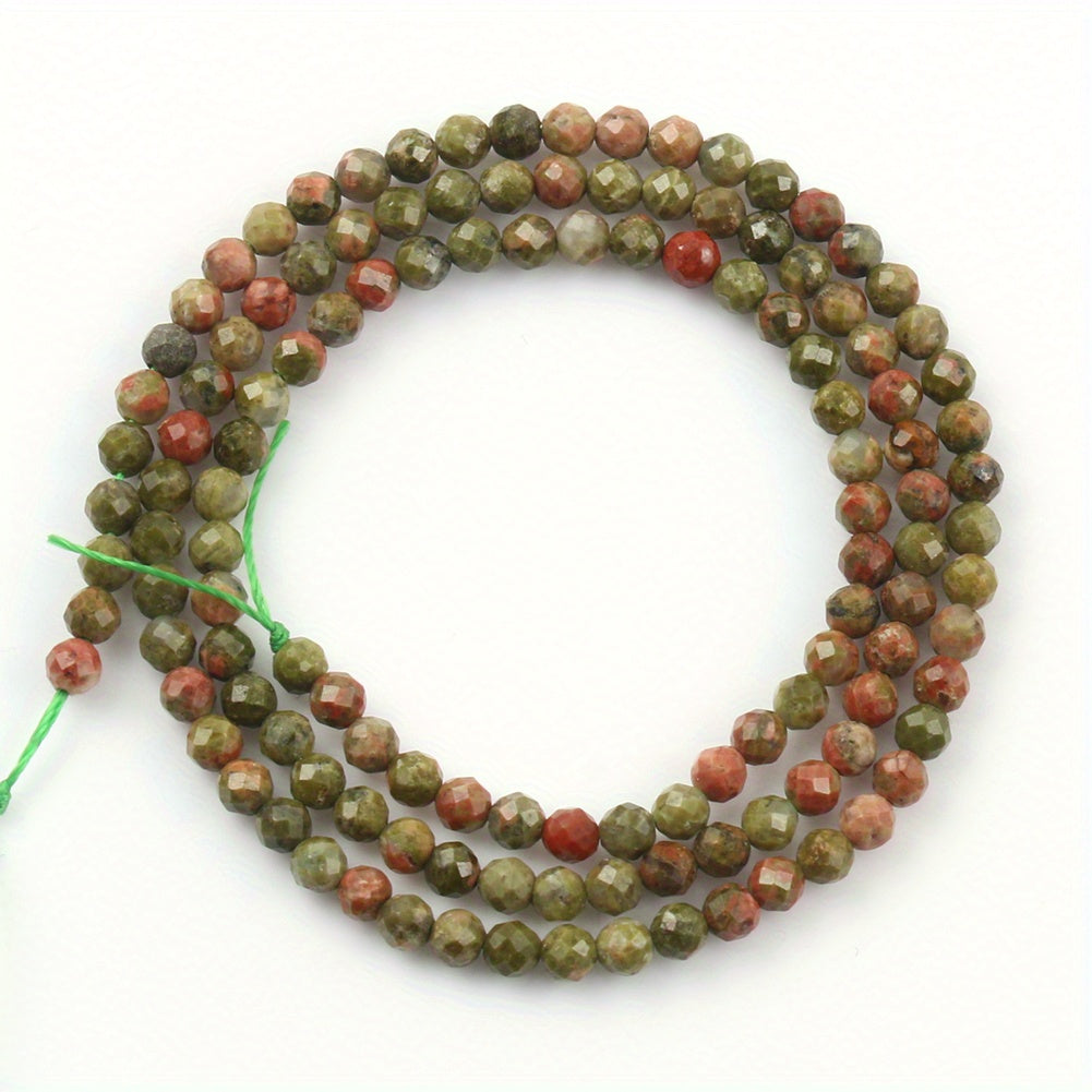Faceted Stone Beads 2mm for DIY Jewelry Making 15'' 170pcs