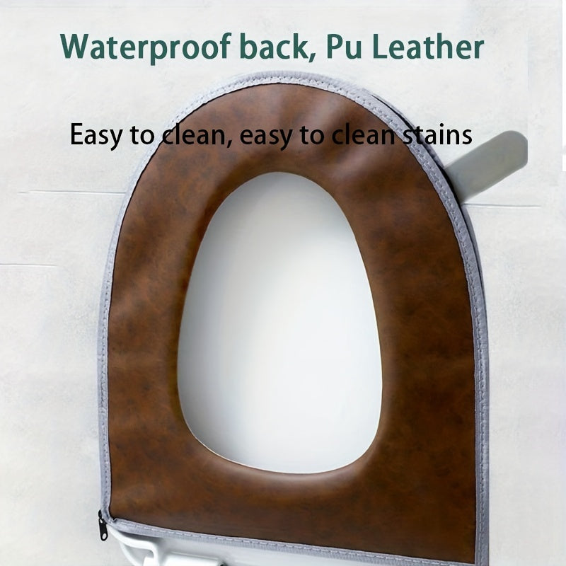Thickened Toilet Mat Plush Four Seasons Universal Washable Toilet Pad