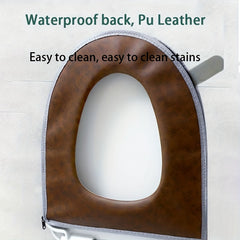 Thickened Toilet Mat Plush Four Seasons Universal Washable Toilet Pad