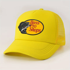 Candy Couple Trucker Hat Fish Print Mesh Baseball Cap