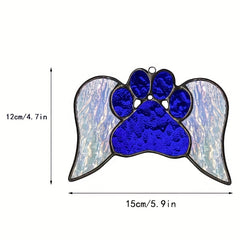 Pet Paw Print Hanging Ornament for Windows - Dog Memorial