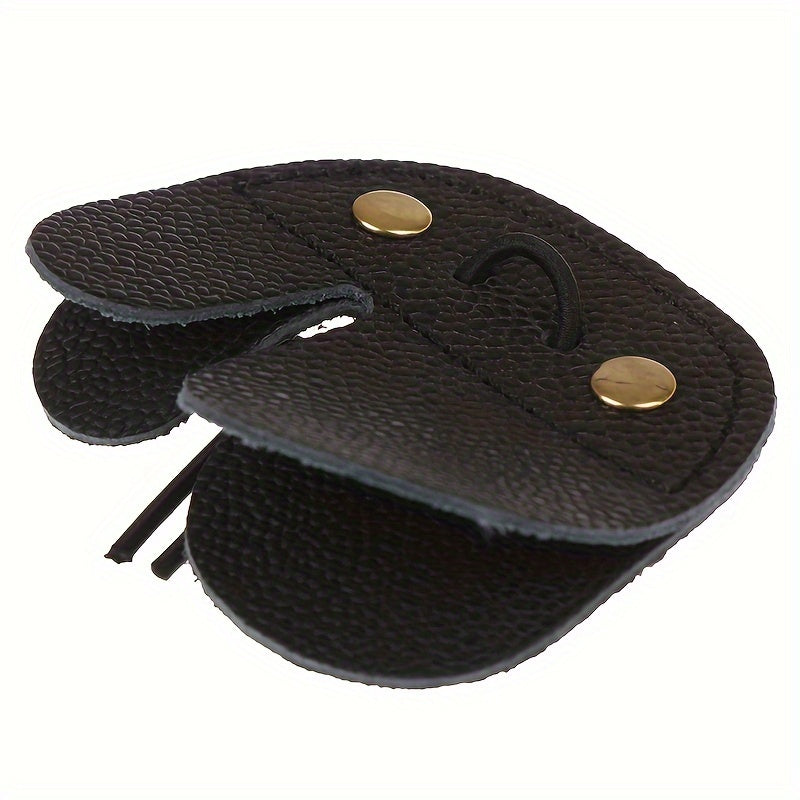 3 Layer Thick Archery Finger Tab Cowhide Guard Finger Protector