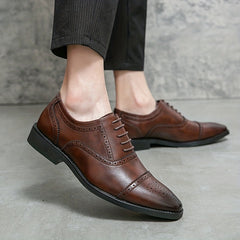 Men's Lace Up Dress Shoes Breathable Smart Casual Walking Shoes