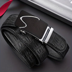 Men's Business Automatic Buckle Belt for Formal Suit Pants