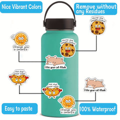 50 Motivational English Stickers for Luggage Skateboard Cup Phone Tablet