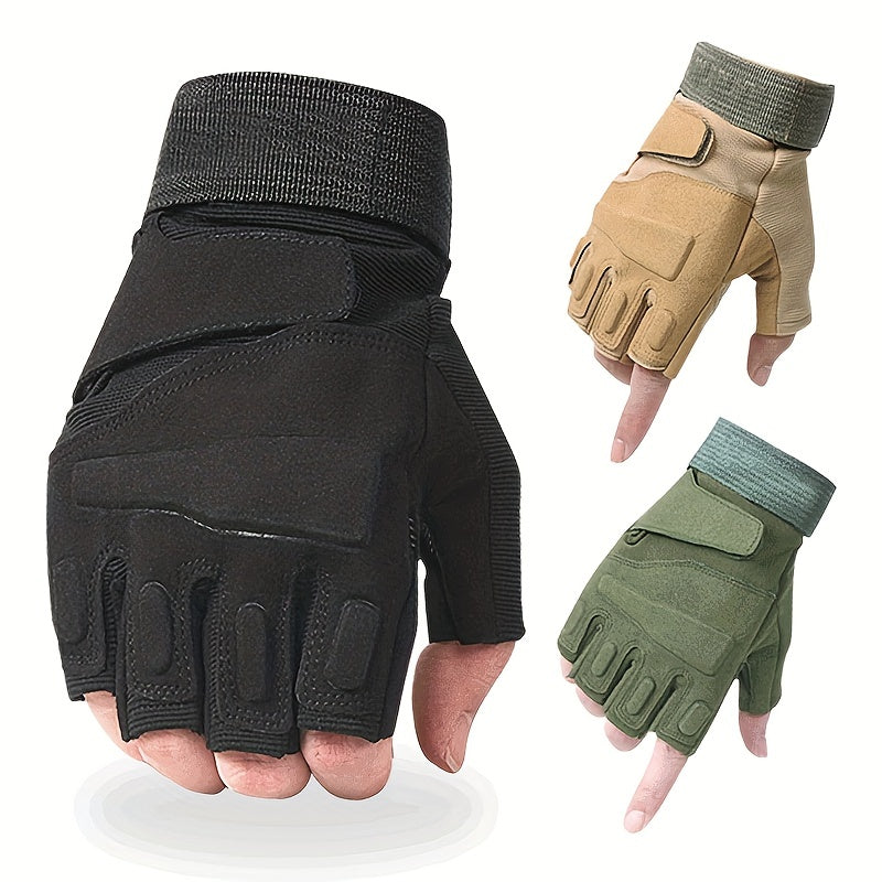 Outdoor Military Full Finger Gloves Anti Slip Motorcycle Riding Gloves
