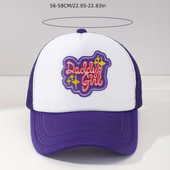 Men's Breathable Baseball Cap with Letter Print