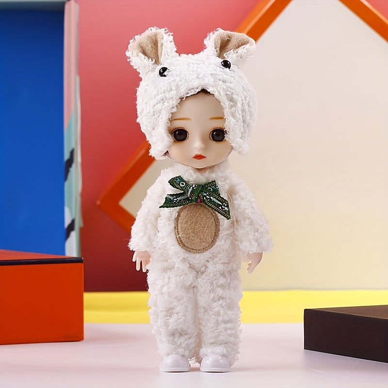 Lovely Couple Dolls Christmas Gift Decoration Movable Simulative Joint Dolls Set