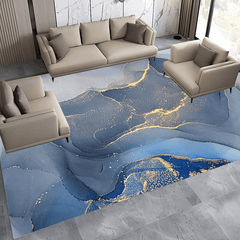 Modern Retro Area Rugs Abstract Living Room Floor Carpet Anti Slip Waterproof