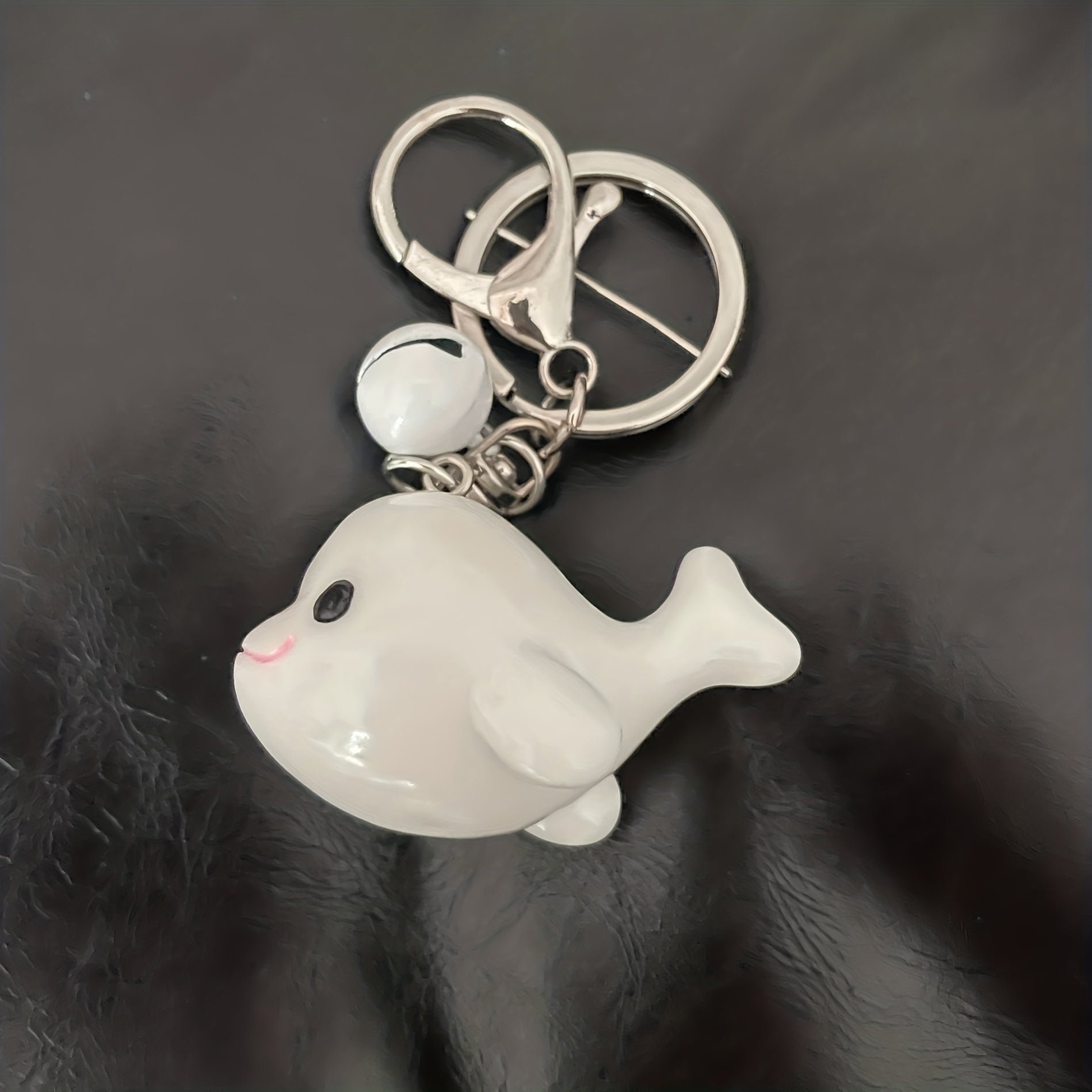 Creative Dolphin Whale Keychain Pendant Bell Pendant Girl Bag Pendant