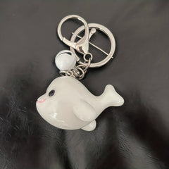 Creative Dolphin Whale Keychain Pendant Bell Pendant Girl Bag Pendant