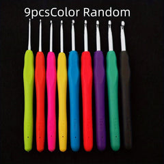 Ergonomic Soft Handle Crochet Hooks Set for Arthritis - Random Color