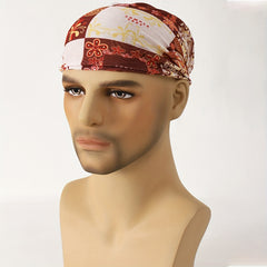 Light Brown Men's Printed Cycling Neck Gaiter
