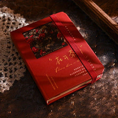 Retro Literary Pocket Book Word Memo Student Notebook Meeting Record Sheet