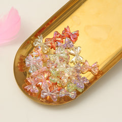 20pcs 18 7mm Mixed Butterfly Hair Accessories DIY Colorful Jewelry Gift Making
