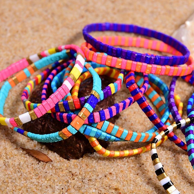 Boho Beaded Bracelets for Women Hand Jewelry