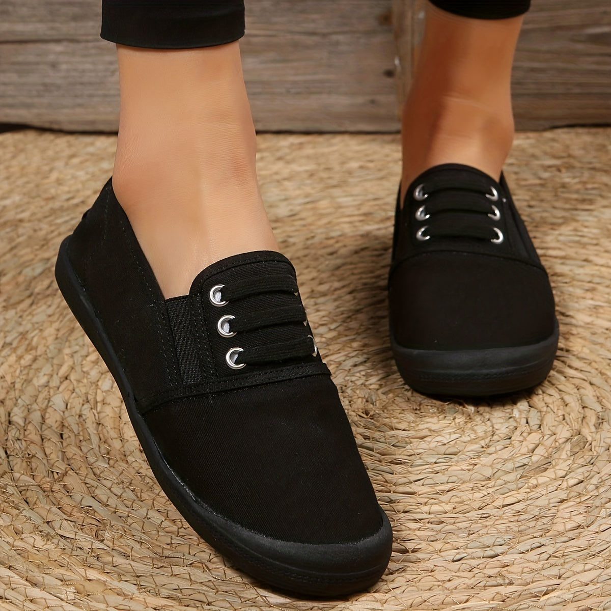Colorblock Slip-On Sneakers Casual Outdoor Shoes