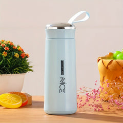 400ml Double Wall Insulated Tea Cup Portable Glass Water Cup