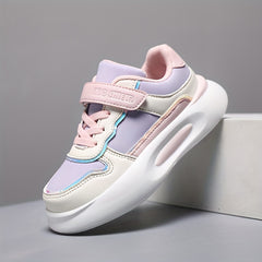 Girl's Colour Block Chunky Shoes Comfy Non Slip Casual Soft Sole Sneakers
