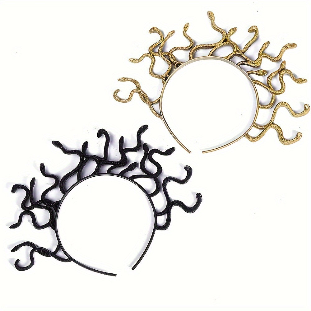 2pcs Snake Hairband Mythology Hair Band Halloween Christmas Party Decor
